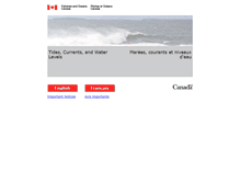 Tablet Screenshot of marees-tides.gc.ca